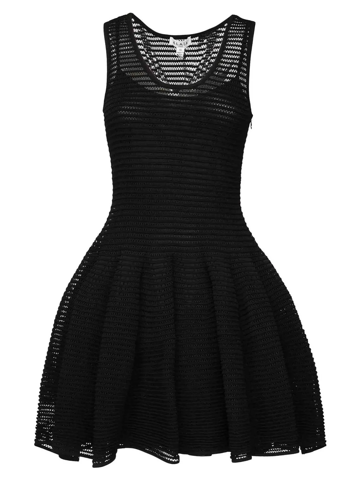 Vestito corto in maglia di crinolina