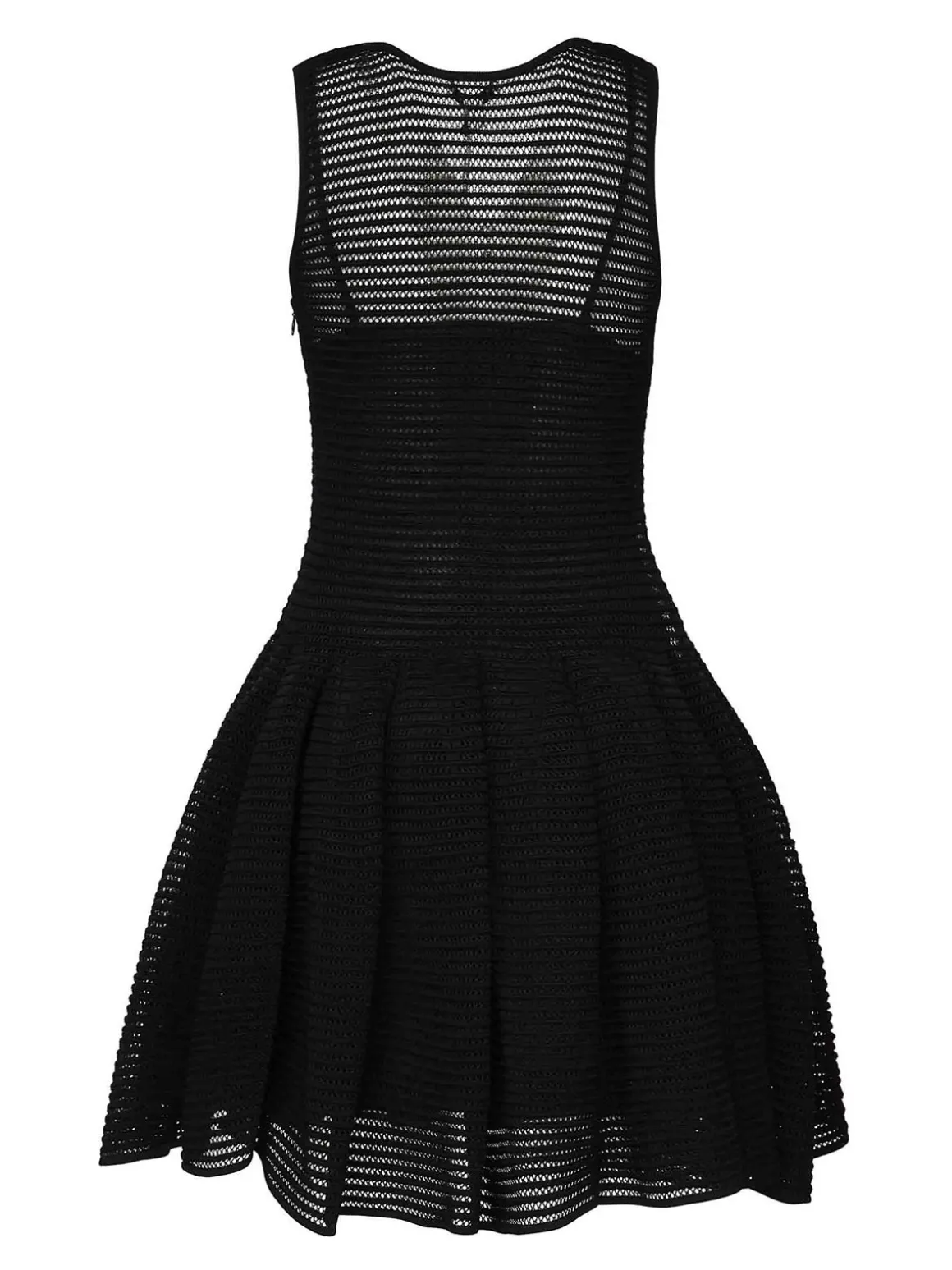 Vestito corto in maglia di crinolina