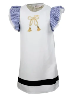 Vestito Monnalisa bianchi