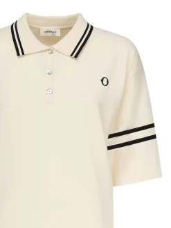 Viscose Polo Shirt con logo