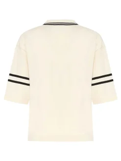 Viscose Polo Shirt con logo