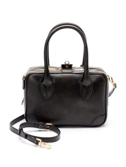 VITA TOTE BAG in pelle nera