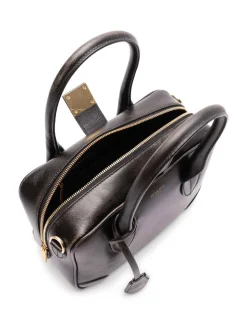 VITA TOTE BAG in pelle nera