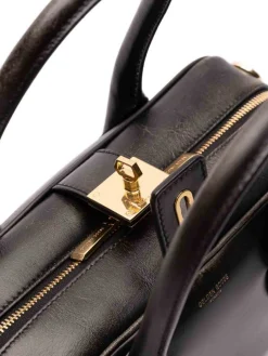 VITA TOTE BAG in pelle nera