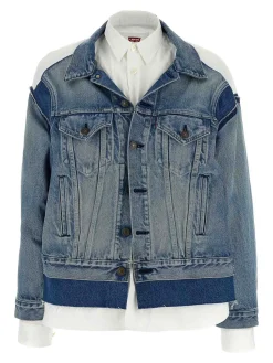 X giacca in denim camicia Levis