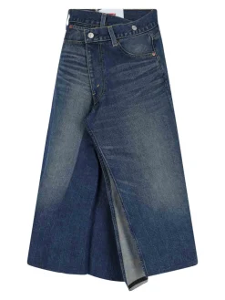 X Levis Strauss gont Midi in Denim Logo