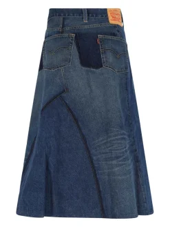 X Levis Strauss gont Midi in Denim Logo