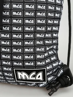 Zaino a sacca in nylon con logo mcq ripetuto