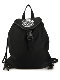 Zaino a sacca in nylon con patch Swallow