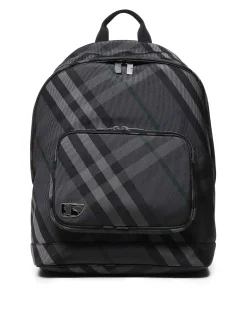 Zaino con motivo check vintage