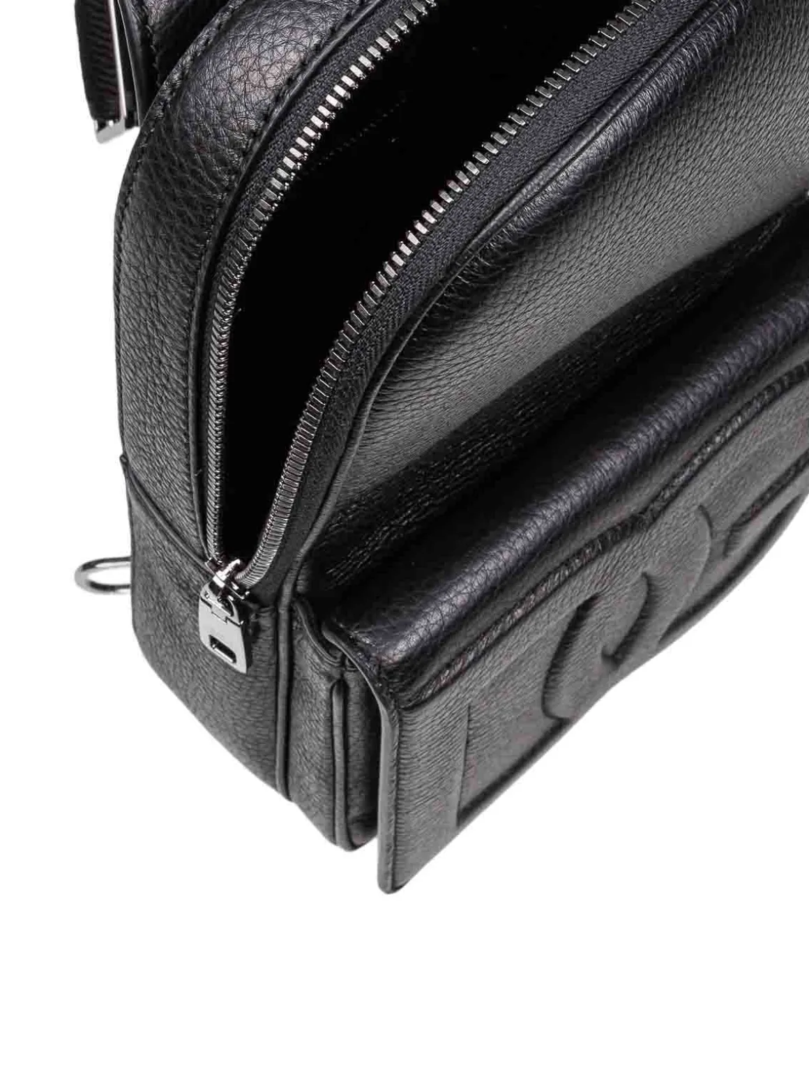 Zaino in pelle con logo DG in rilievo